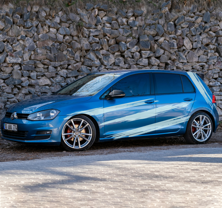 Pegatina coche conjunto de diseño de pincel - TenVinilo