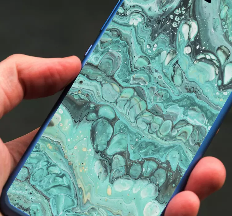 Sticker huawei Mármol turquesa - TenVinilo