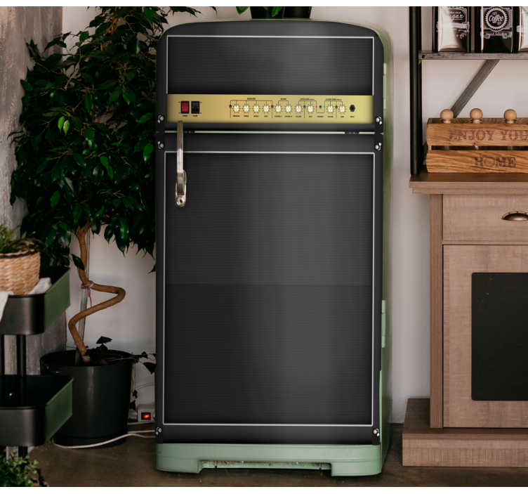 Vinilo para nevera Amplificador de guitarra rock - TenVinilo