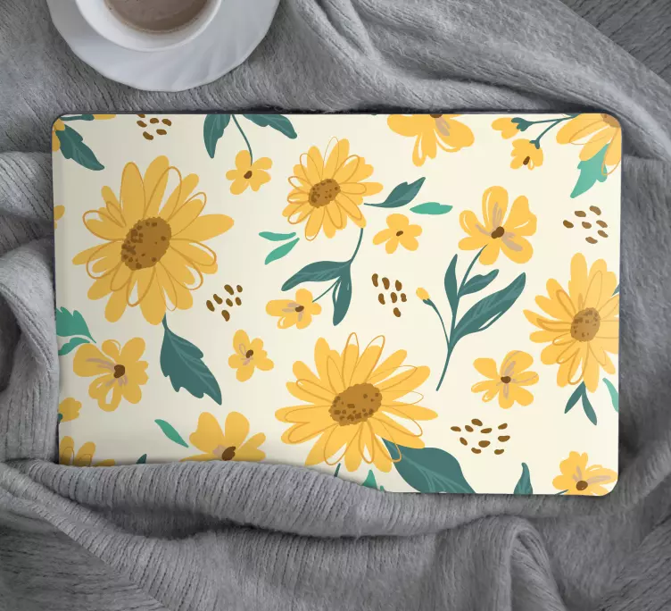 Vinilo para portátiles Girasoles amarillos - TenVinilo