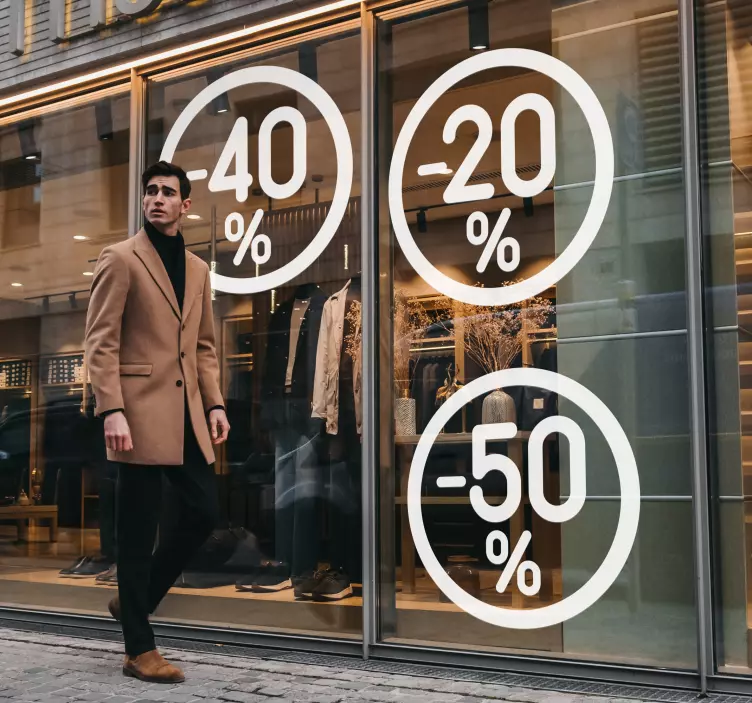 Vinilo rebajas Círculo de descuento - TenVinilo