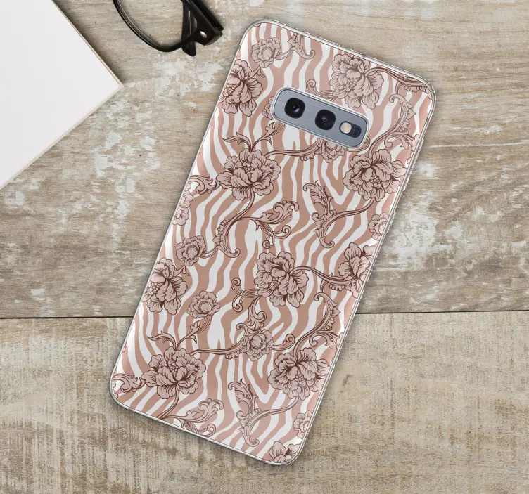 Pegatina Samsung motivo floral - TenVinilo