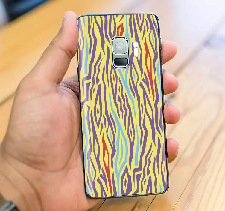 Pegatina samsung patrón vibrante - TenVinilo