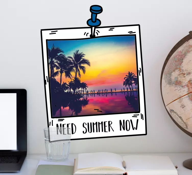 Vinilo vintage Necesito verano ahora - TenVinilo