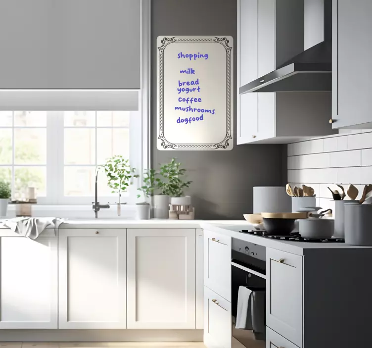 Vinilo vintage tablero blanco antiguo - TenVinilo