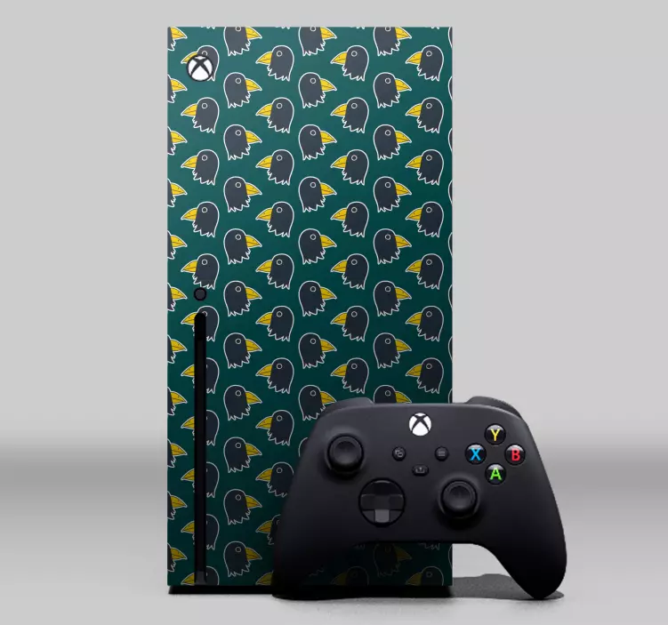 Pegatina XBOX diseño de pájaro juguetón - TenVinilo