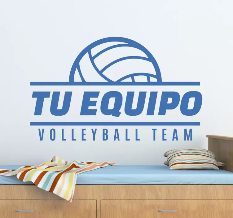 Pegatinas personalizables de volley - TenVinilo