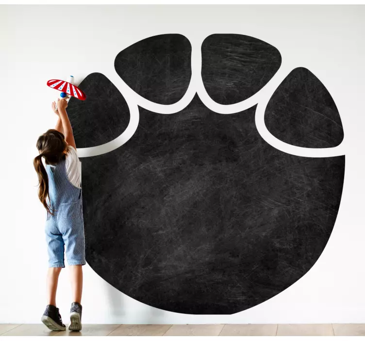 Vinilo pizarra Diseño lindo de la pata del elefante - TenVinilo