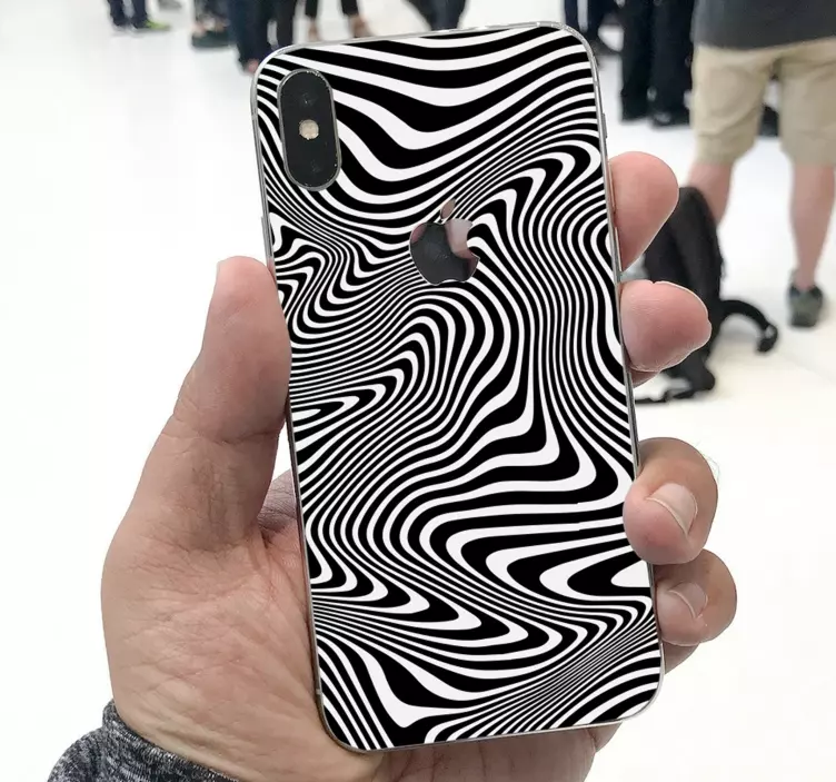 Skin iPhone efecto cebra 3d - TenVinilo