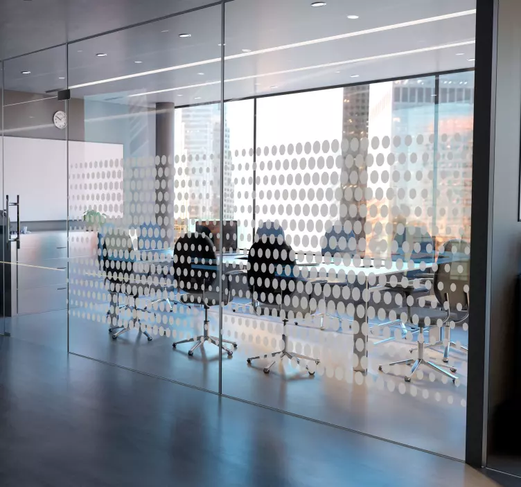 Vinilo círculo topos para oficinaTopos para oficina - TenVinilo