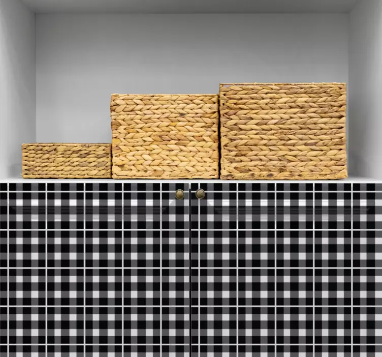 Vinilo adhesivo fondo con patrón de cuadros - TenVinilo