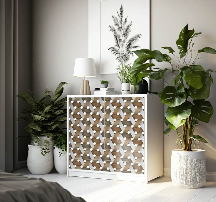 Vinilo para mueble madera blanca escandinavaMadera blanca escandi - TenVinilo