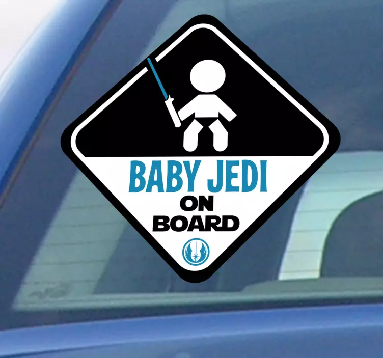 Vinilo baby jedi on board - TenVinilo