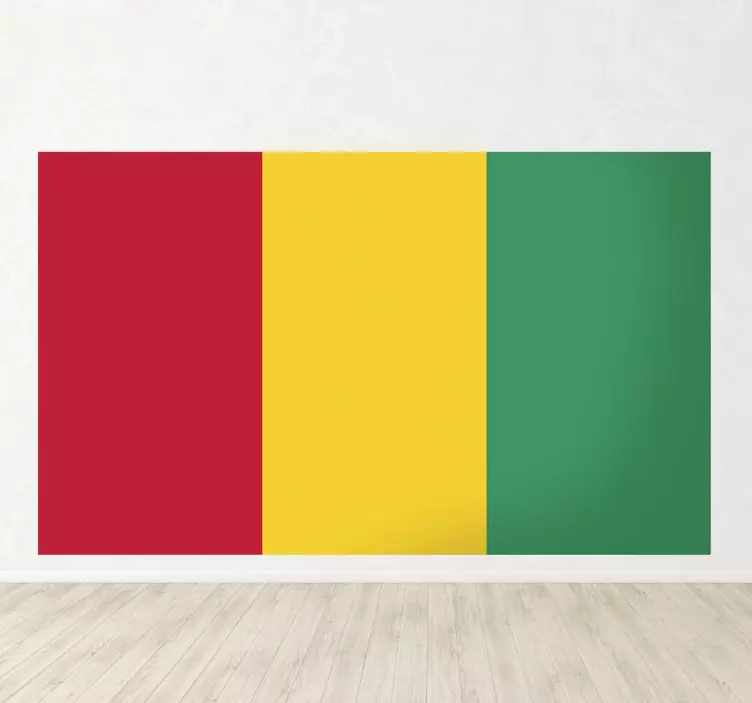 Vinilo bandera colores nacionales de guinea - TenVinilo