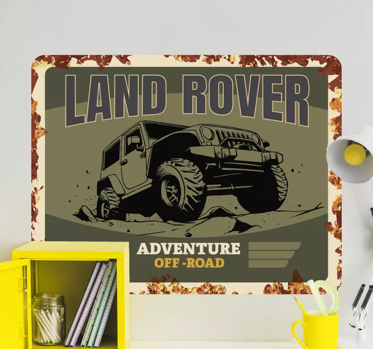 Pegatina coche Land rover - TenVinilo