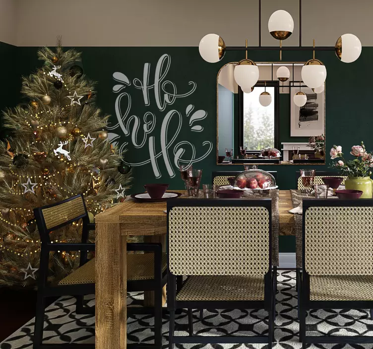 Pegatinas de navidad Hohoho navidad - TenVinilo