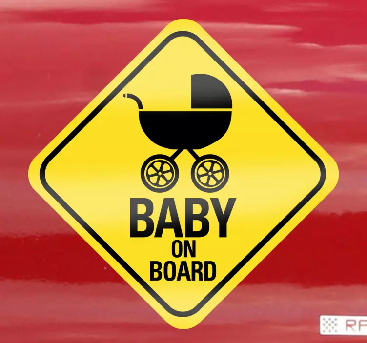Vinilo decorativo baby on board - TenVinilo