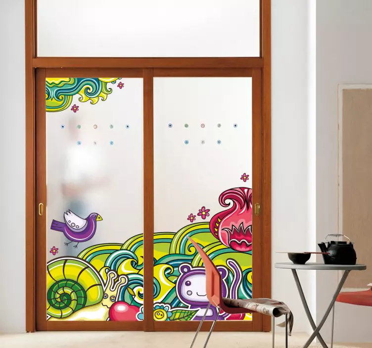 Vinilo decorativo bosque manga - TenVinilo