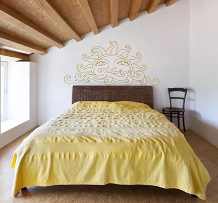 Vinilo decorativo cara sol - TenVinilo