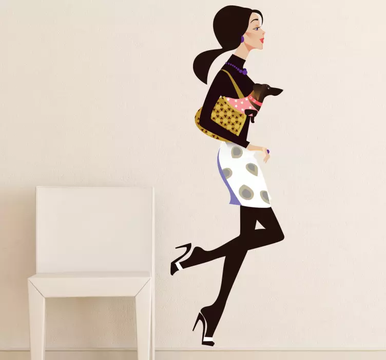 Vinilo decorativo chica divina - TenVinilo