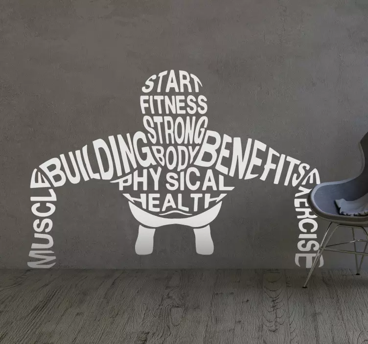 Vinilo decorativo conceptos gimnasio - TenVinilo
