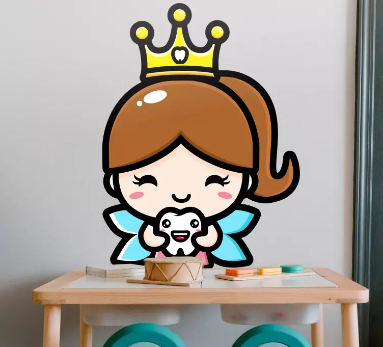 Vinilo cuento infantil Diente de diseño lindo - TenVinilo