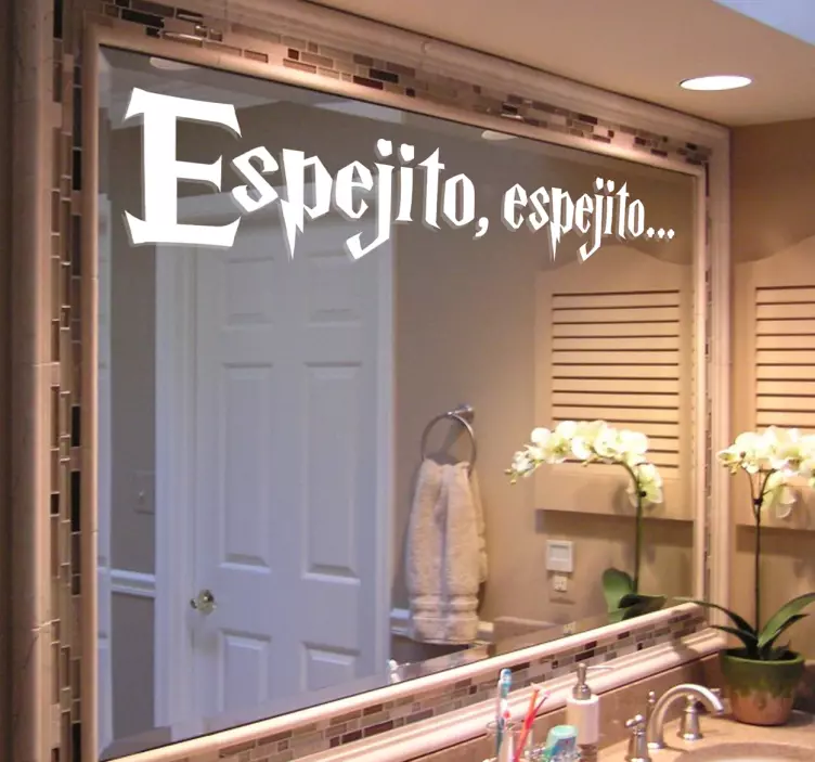 Vinilo para baño espejito espejito - TenVinilo