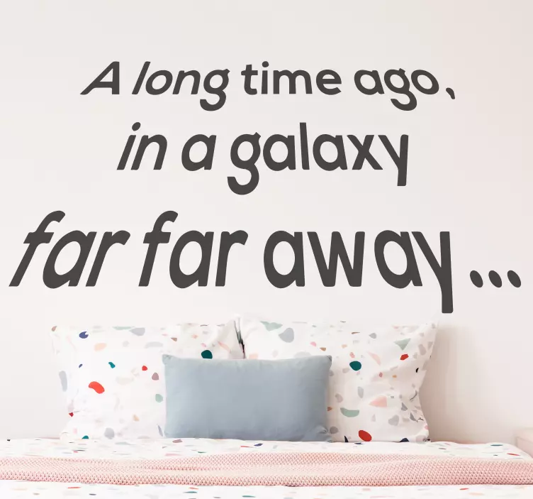 Vinilo pared película frase de Star Wars - TenVinilo