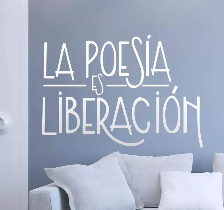 Vinilo decorativo graffiti poesía - TenVinilo