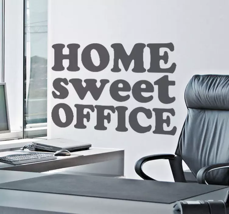 Vinilo decorativo home sweet office - TenVinilo