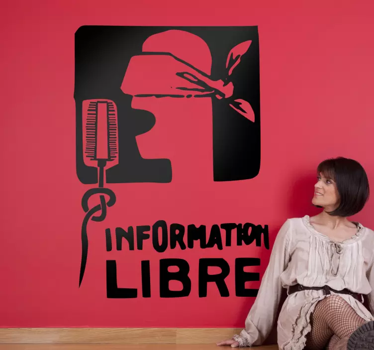 Vinilo decorativo information libre - TenVinilo