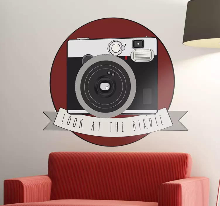 Vinilo decorativo instax look birdie - TenVinilo