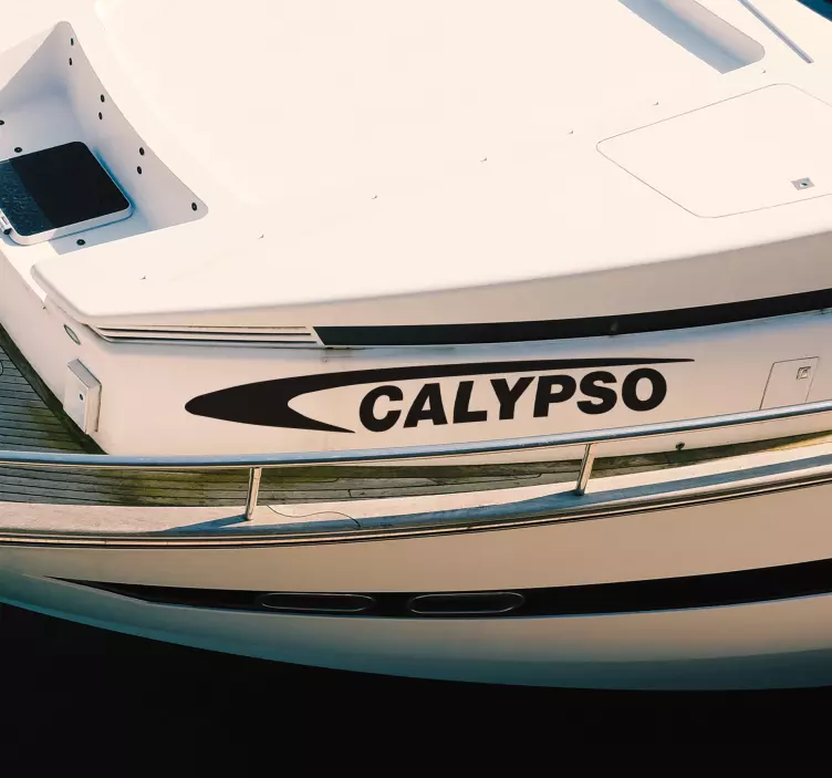 Vinilo marinero bote deportivo - TenVinilo