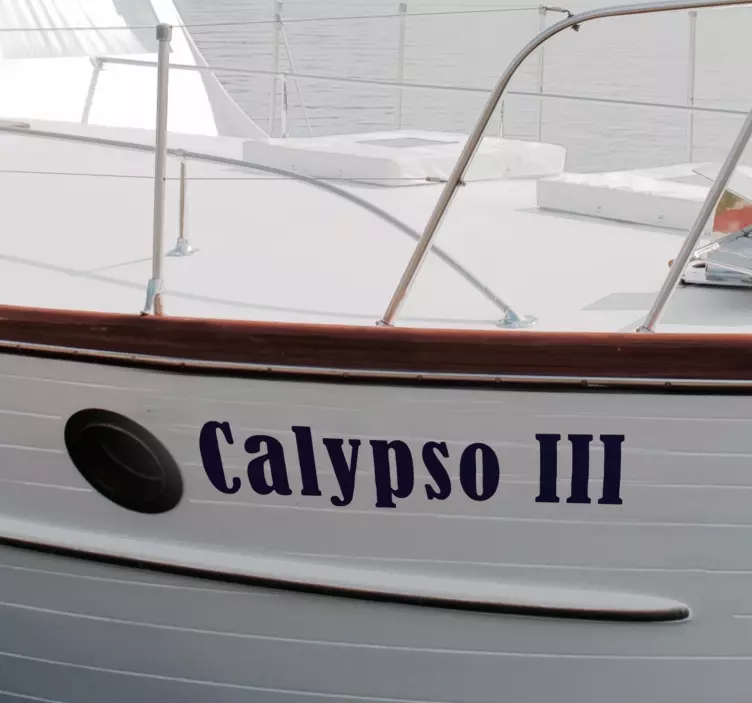 Vinilo para barco nombre personalizable - TenVinilo