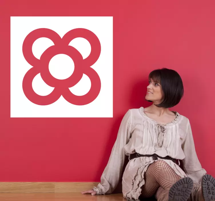 Vinilo pared salón panot de Barcelona - TenVinilo