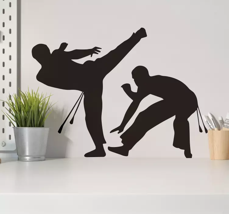 Vnilo pared para gimnasio de deporte capoeira - TenVinilo