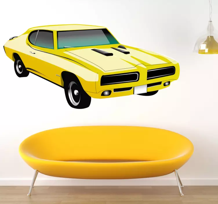 Vinilo decorativo pontiac gto 1970 - TenVinilo