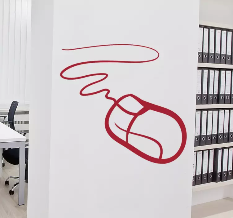 Vinilo decorativo ratón informático Vinilo decorativo ratón informático - TenVinilo