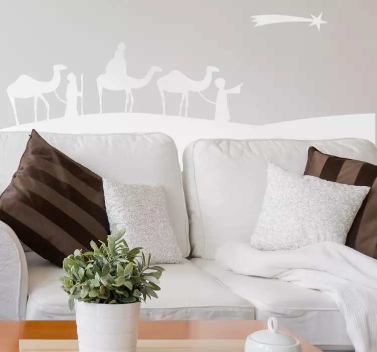 Vinilo decorativo reyes magos - TenVinilo