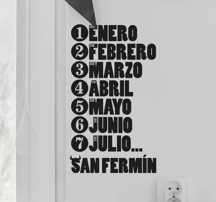 Vinilo decorativo San Fermín - TenVinilo