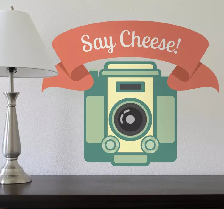 Vinilo decorativo say cheese - TenVinilo