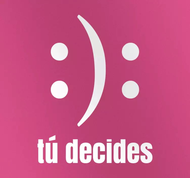 Vinilo decorativo tú decides - TenVinilo
