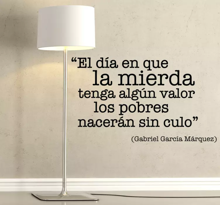 Vinilo decorativo valor de la m***** - TenVinilo