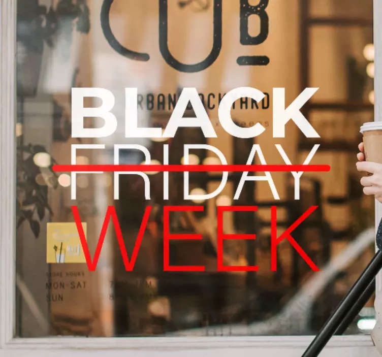 Vinilo Viernes de la semana negra tachado - TenVinilo