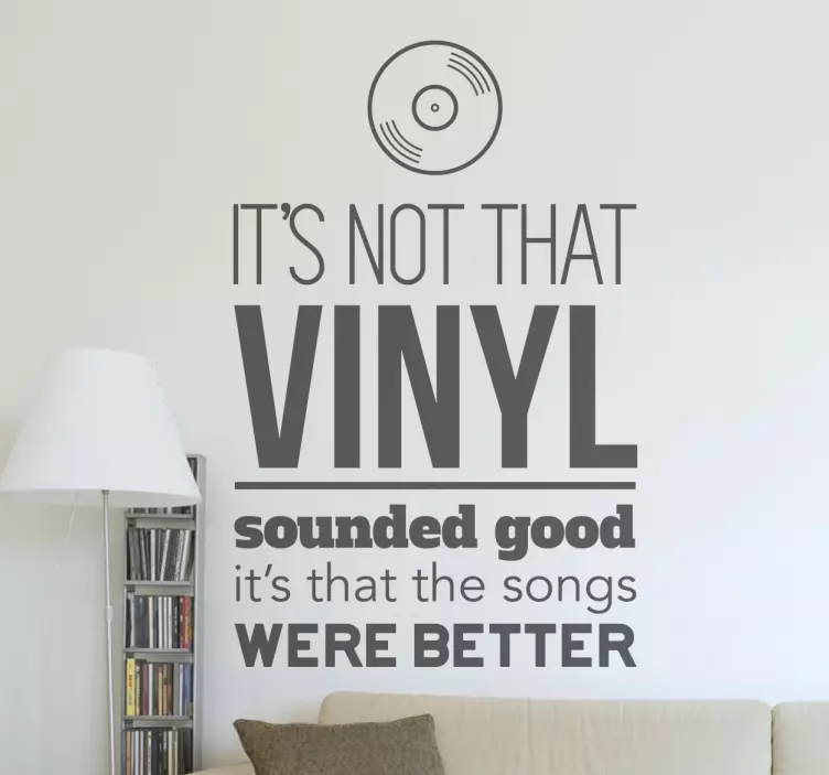 Vinilo decorativo vinyl better - TenVinilo
