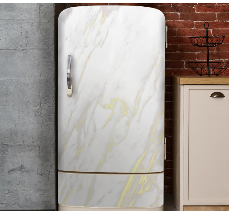 Vinilo efecto textura envoltura de mármol para refrigerador - TenVinilo
