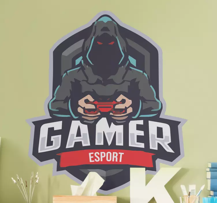 Vinilo emblema gamer esport - TenVinilo