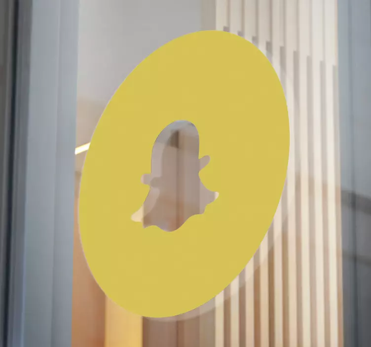 Vinilo escaparate emblema de logo circular - TenVinilo