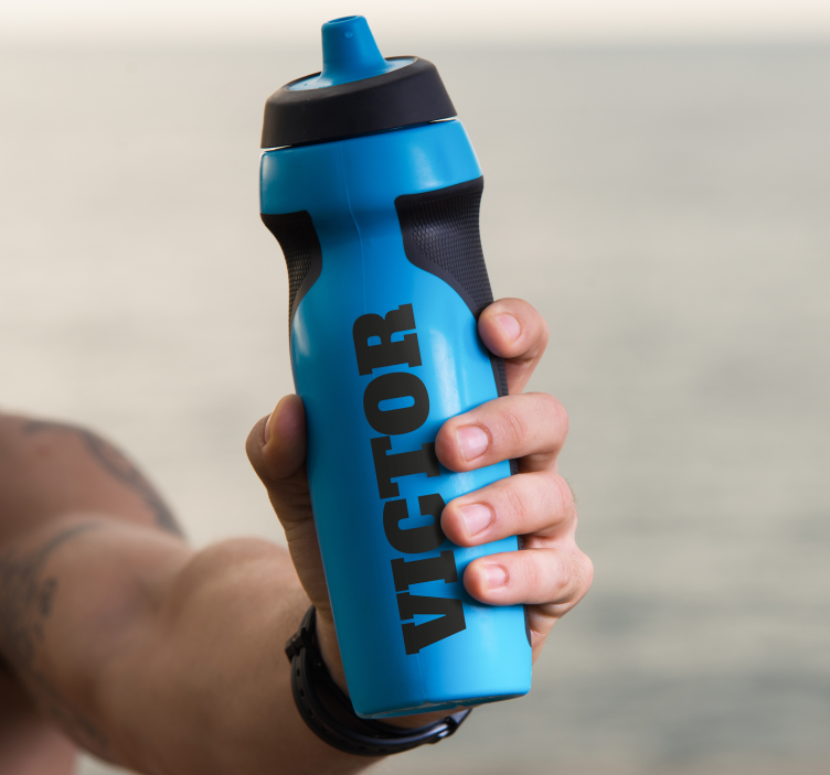 Vinilo PlayStation bidon con nombre - TenVinilo