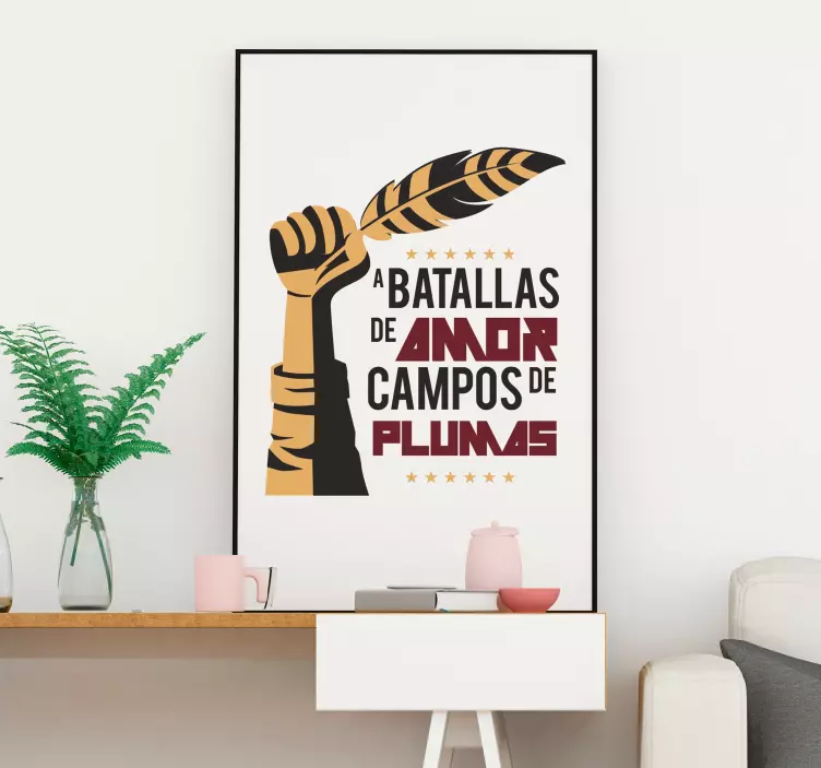 Vinilo original frase de amor - TenVinilo